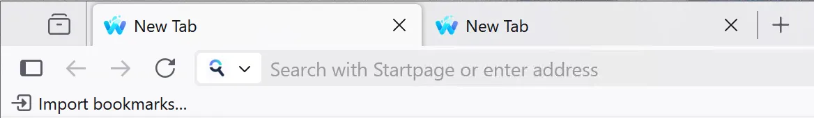 Waterfox improved tabs